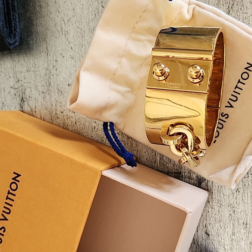 Louis Vuitton Gold Cuff  Bracelet - Picture 6 of 8